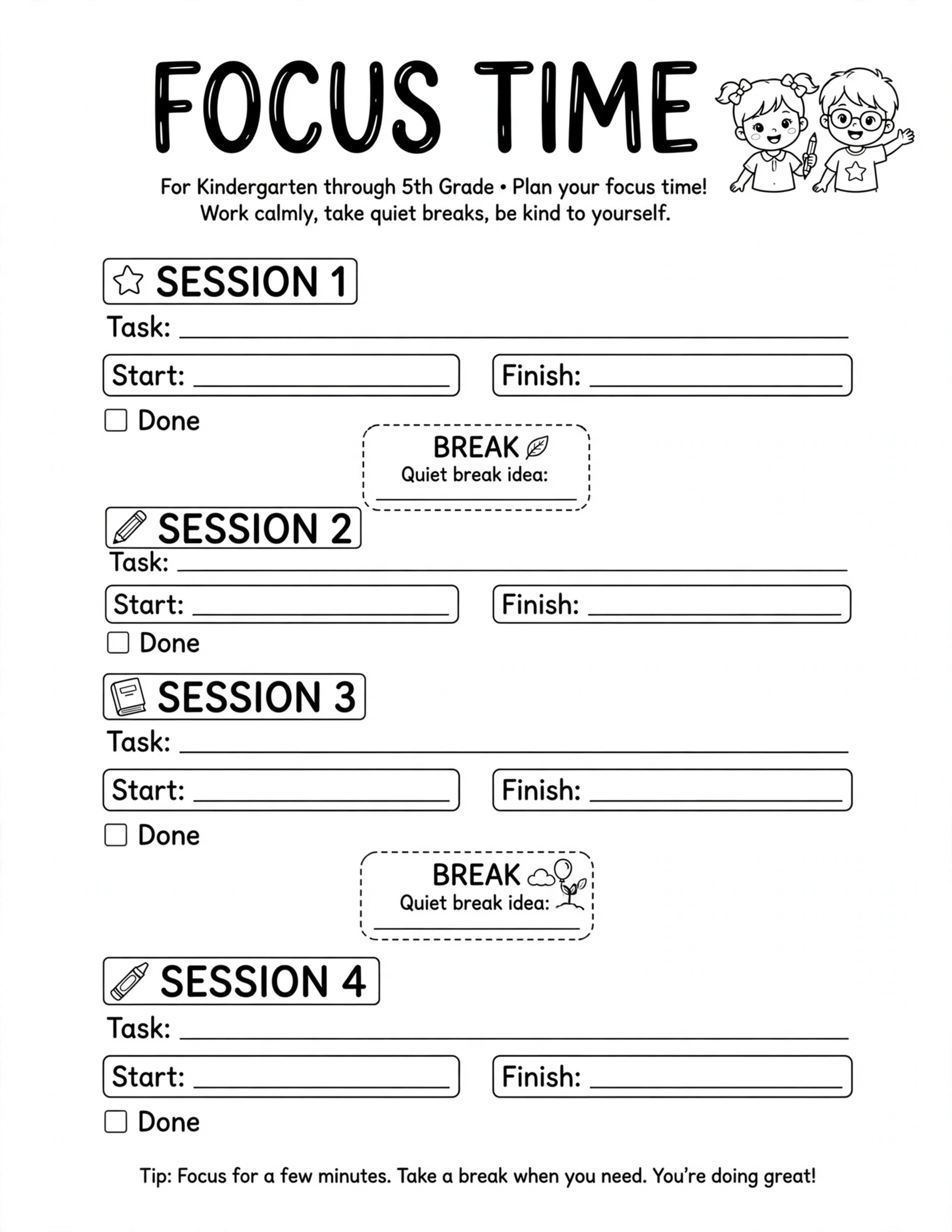 After School Routine Planner - MY AFTER SCHOOL GOAL