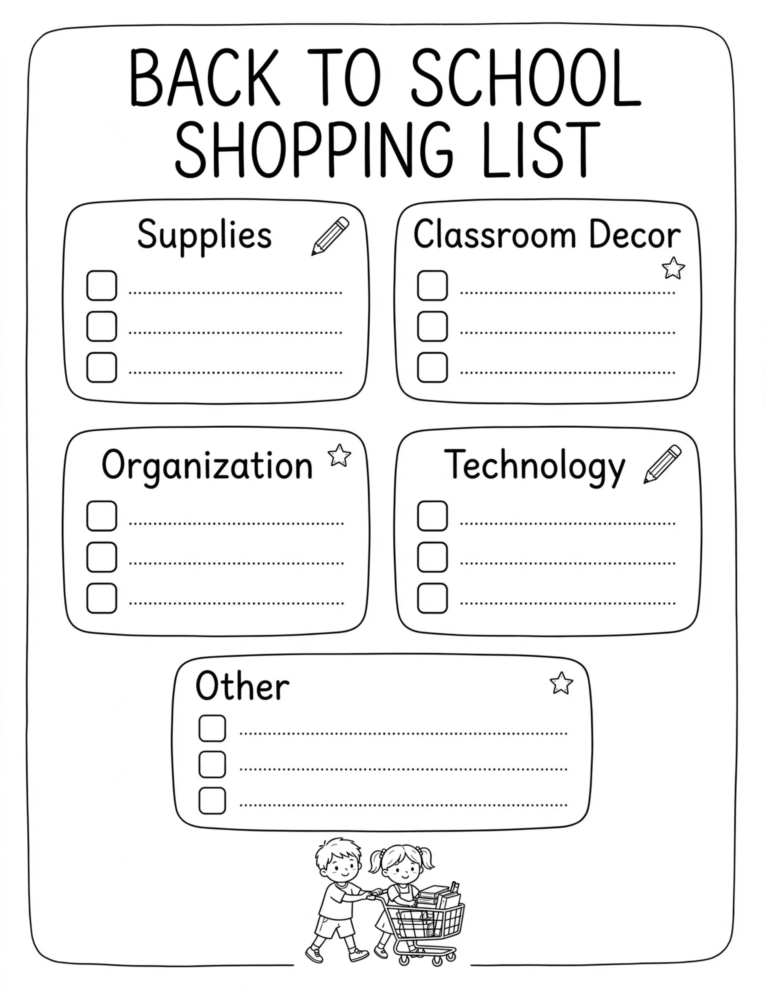 Back To School Planner - CLASSROOM ORGANIZATION PLAN