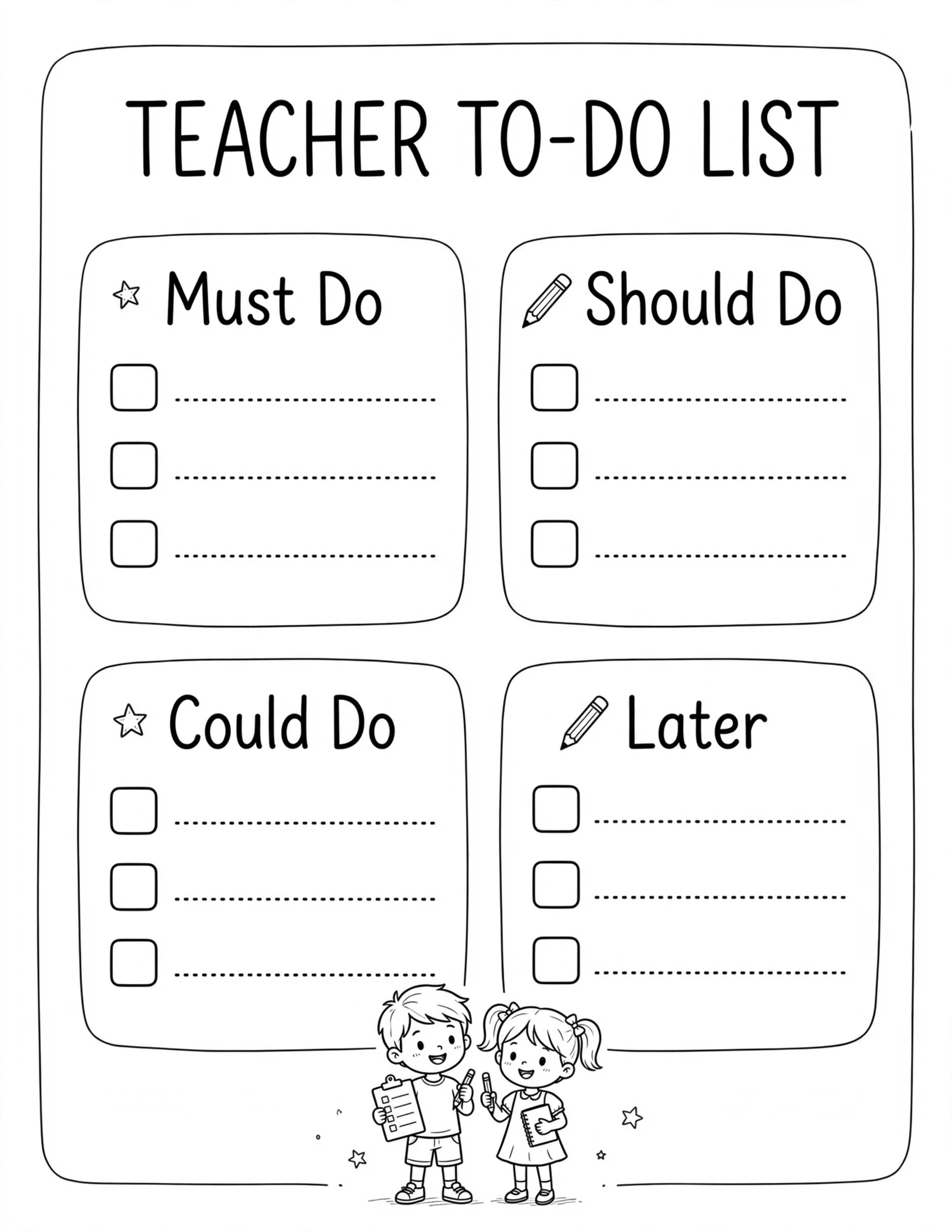 Back To School Planner - HOMEWORK TRACKER