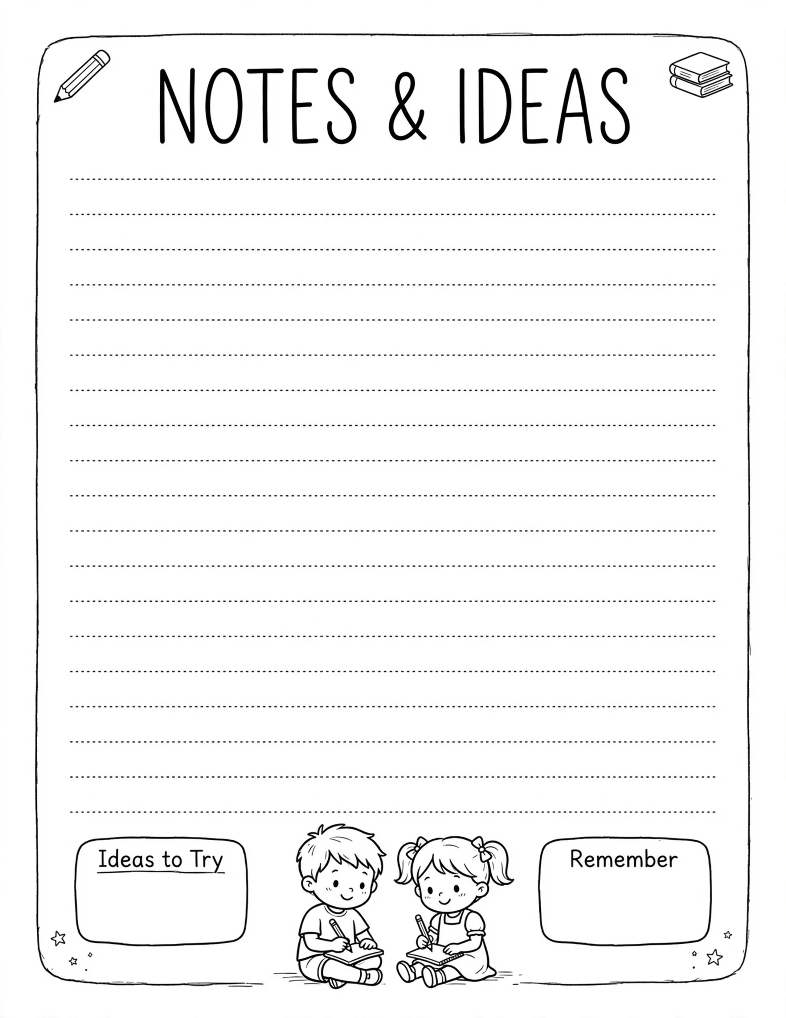 Back To School Planner - MEETING NOTES