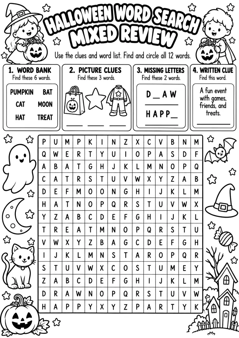 Fall Number Recognition for Kindergarten, 1st Grade