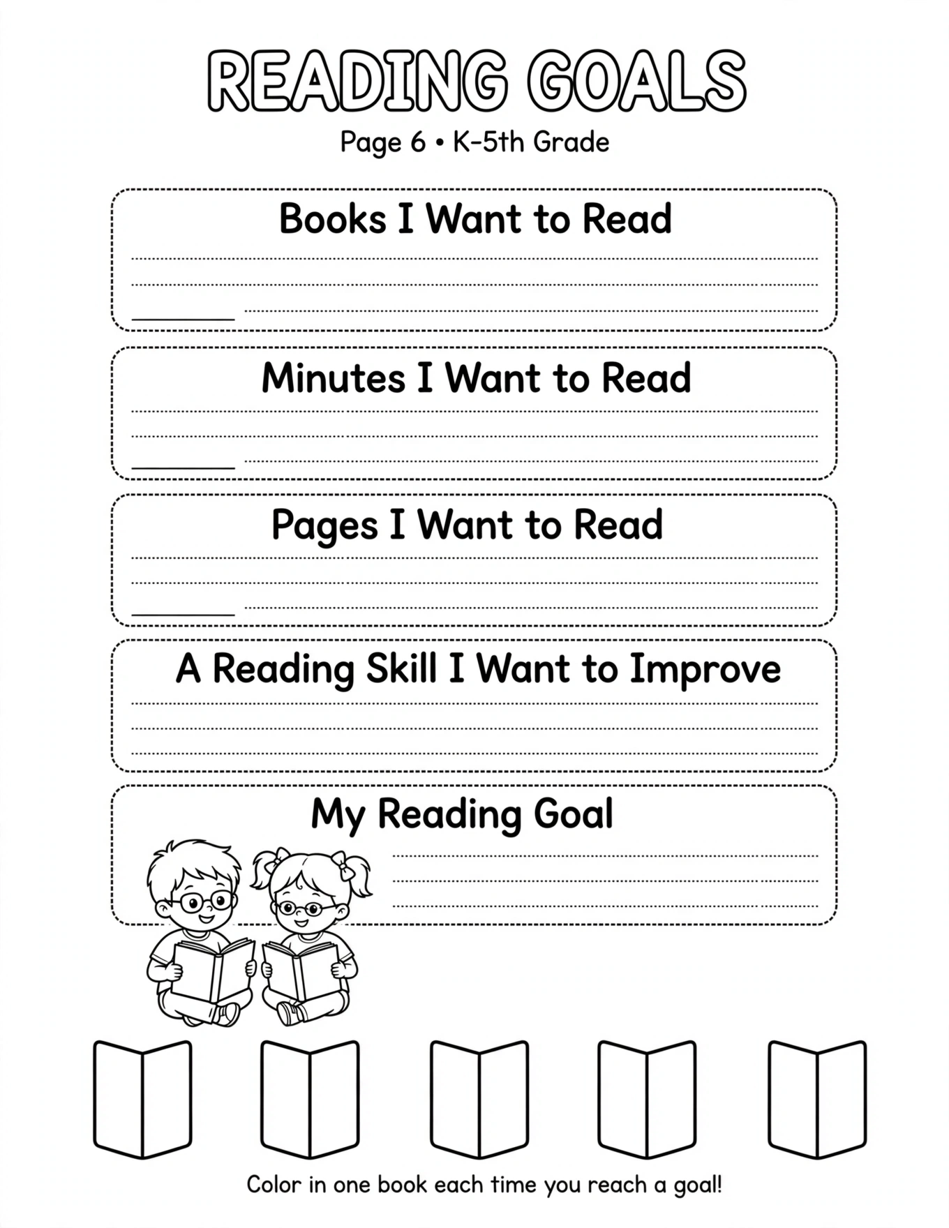 Goal Setting Worksheets For Kids - MY BIG GOAL