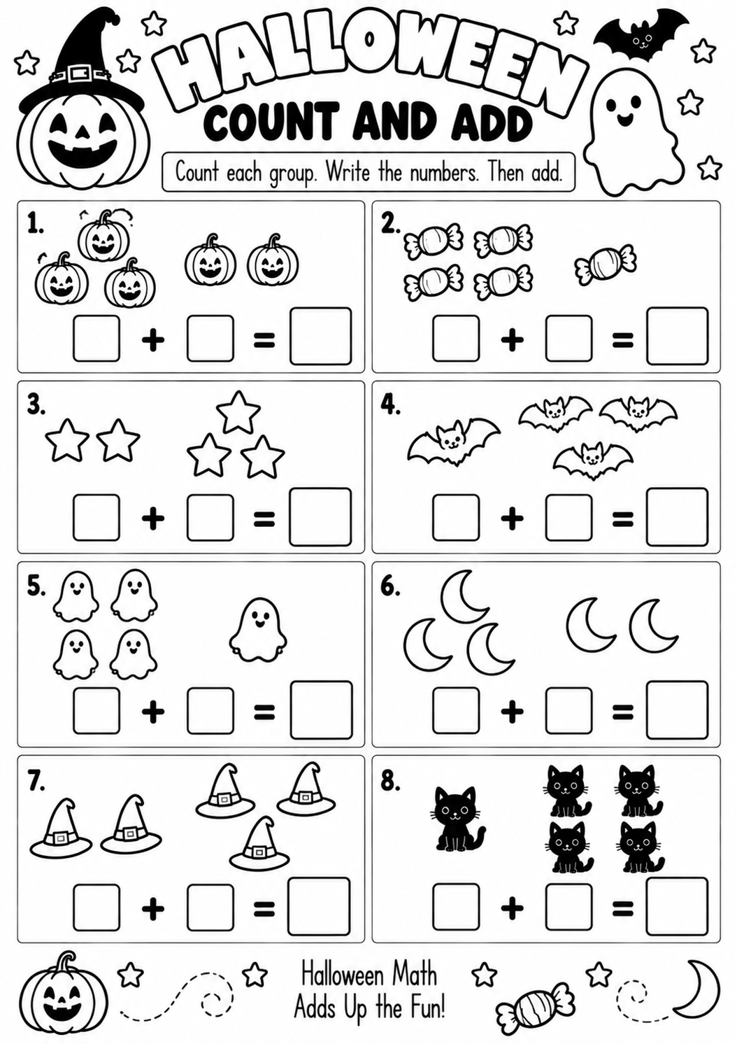 Halloween Count and Add