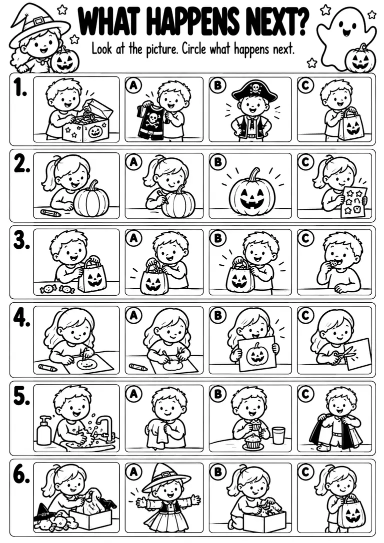 What Happens Next? for Kindergarten, 1st Grade