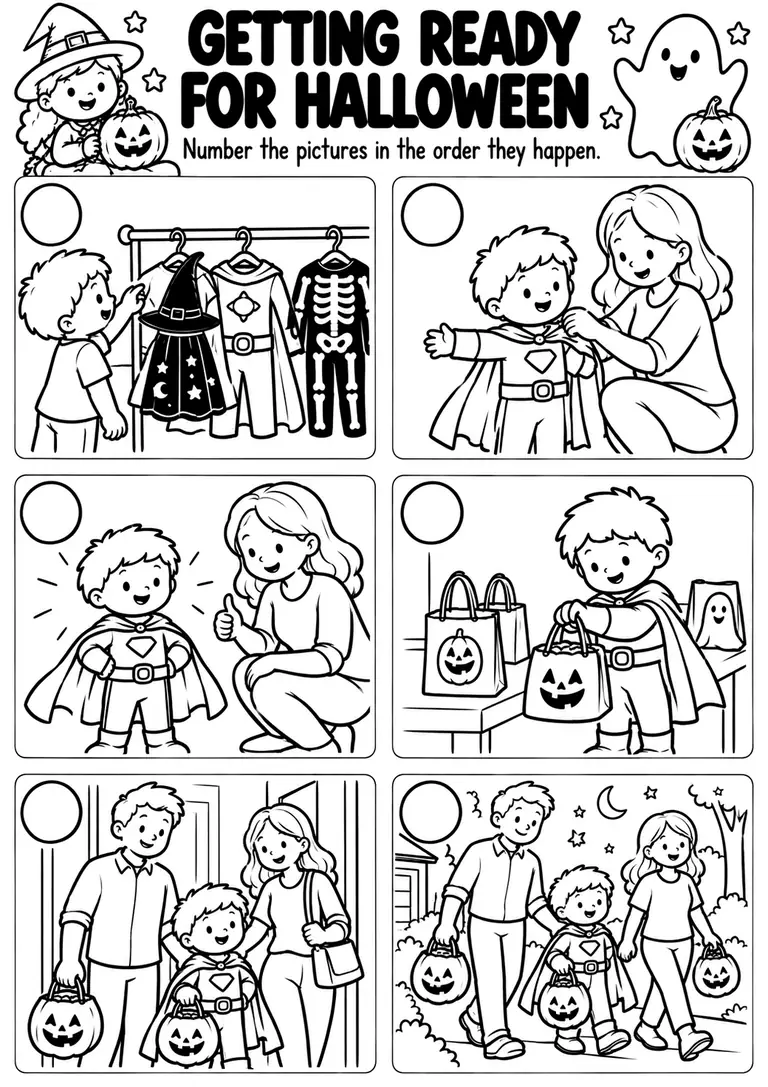Getting Ready for Halloween for Kindergarten, 1st Grade