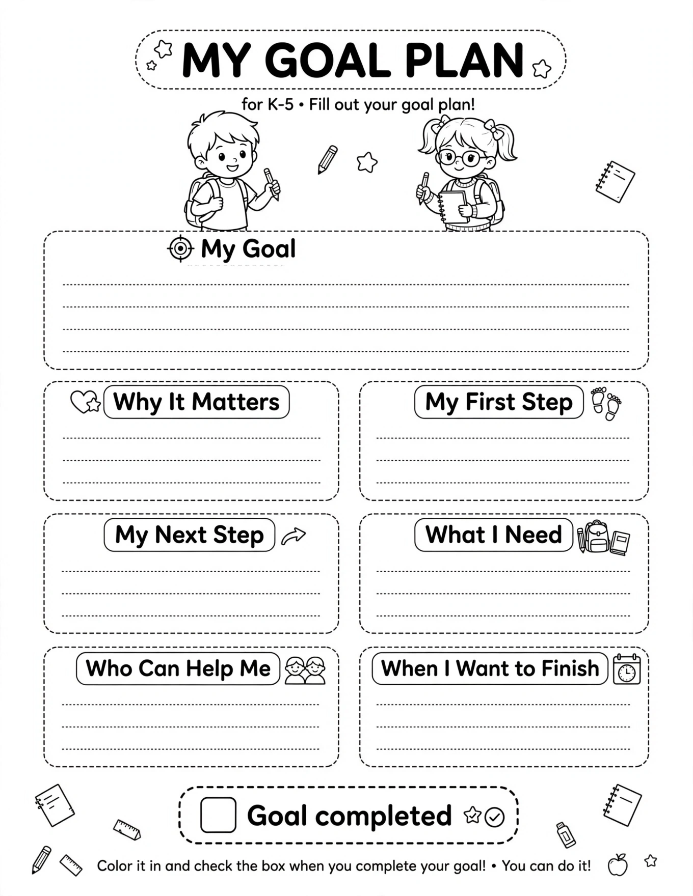 Kids Habit Tracker - KINDNESS GOALS