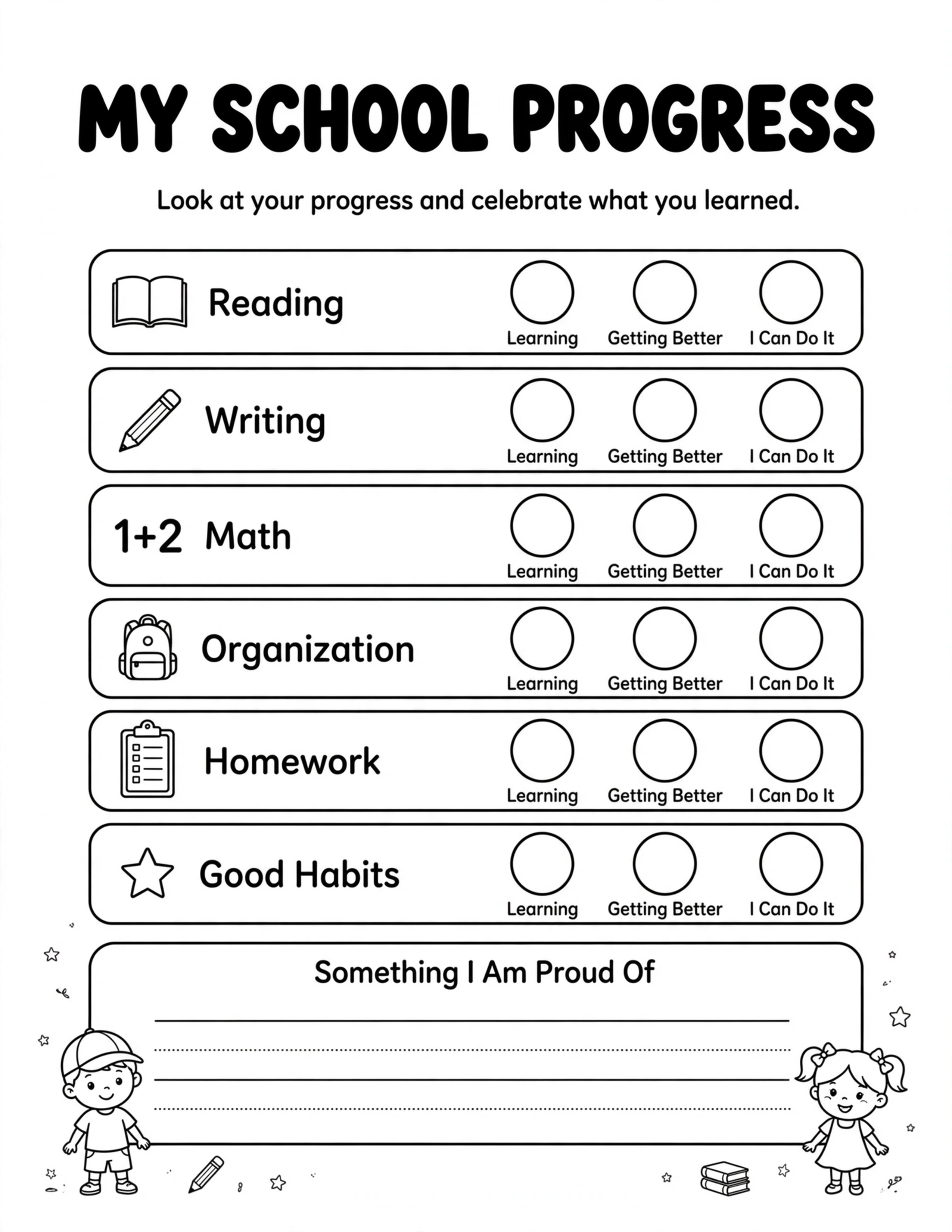 KIDS SCHOOL MY SCHOOL PROGRESS