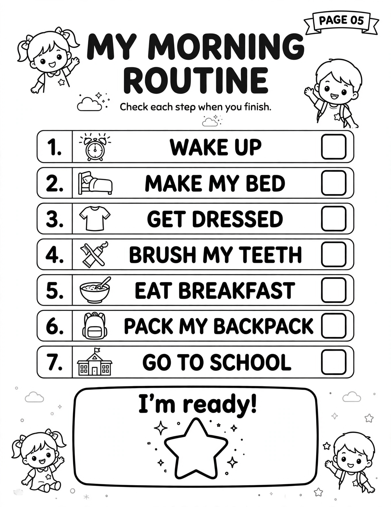 MY MORNING ROUTINE