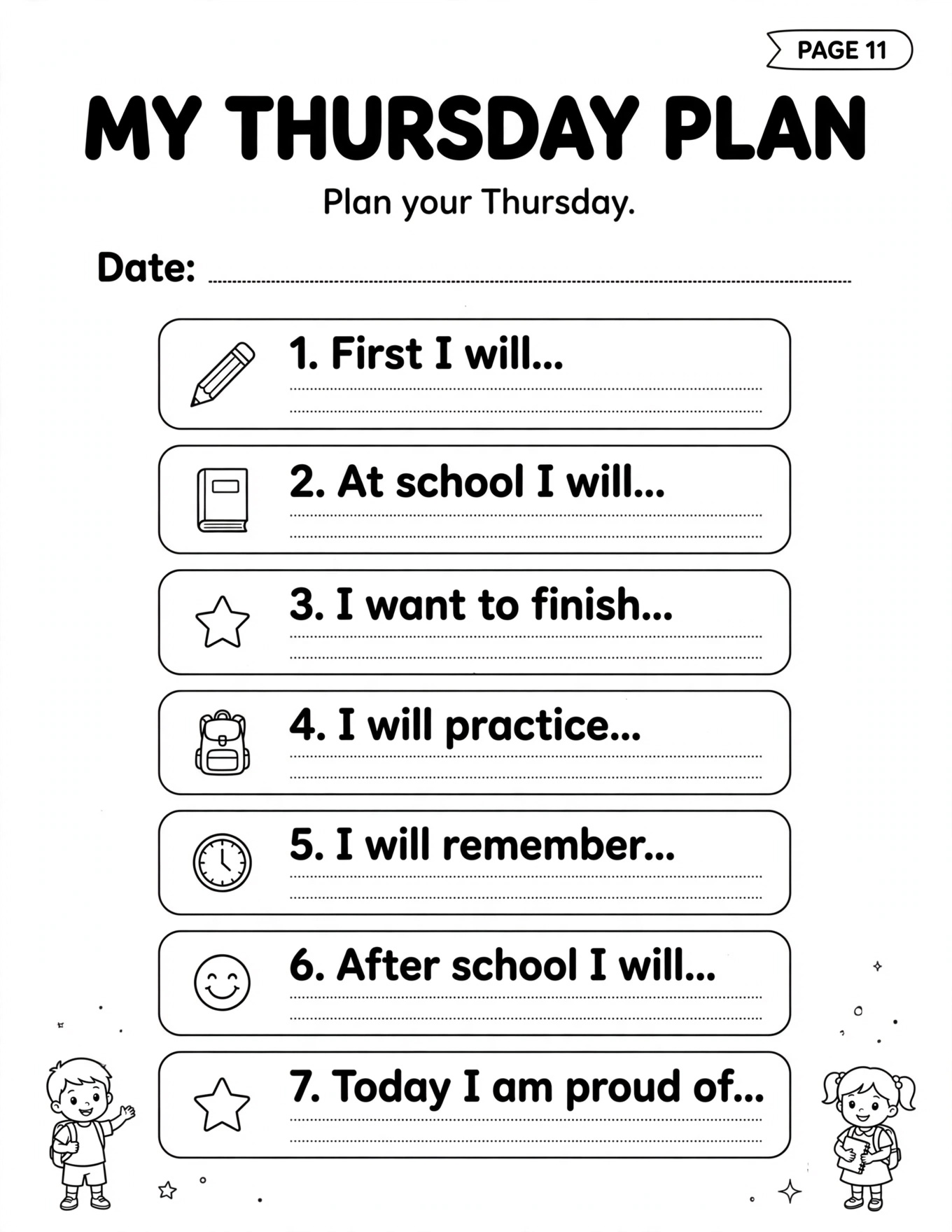MY THURSDAY PLAN