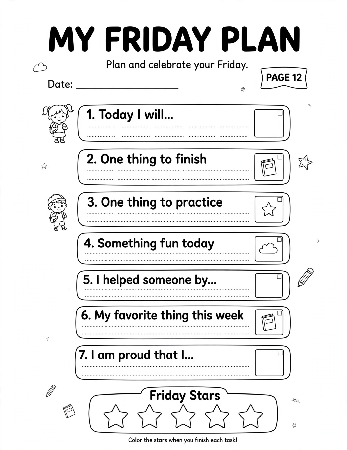 MY FRIDAY PLAN