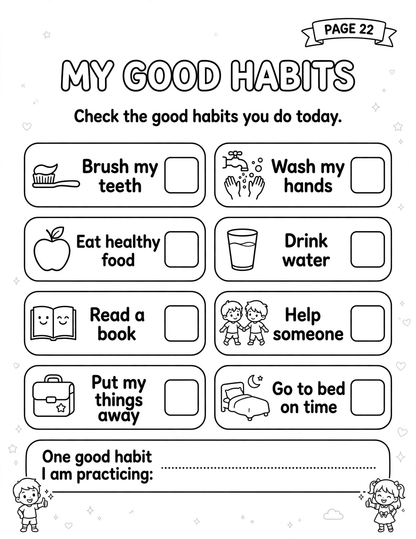 MY GOOD HABITS