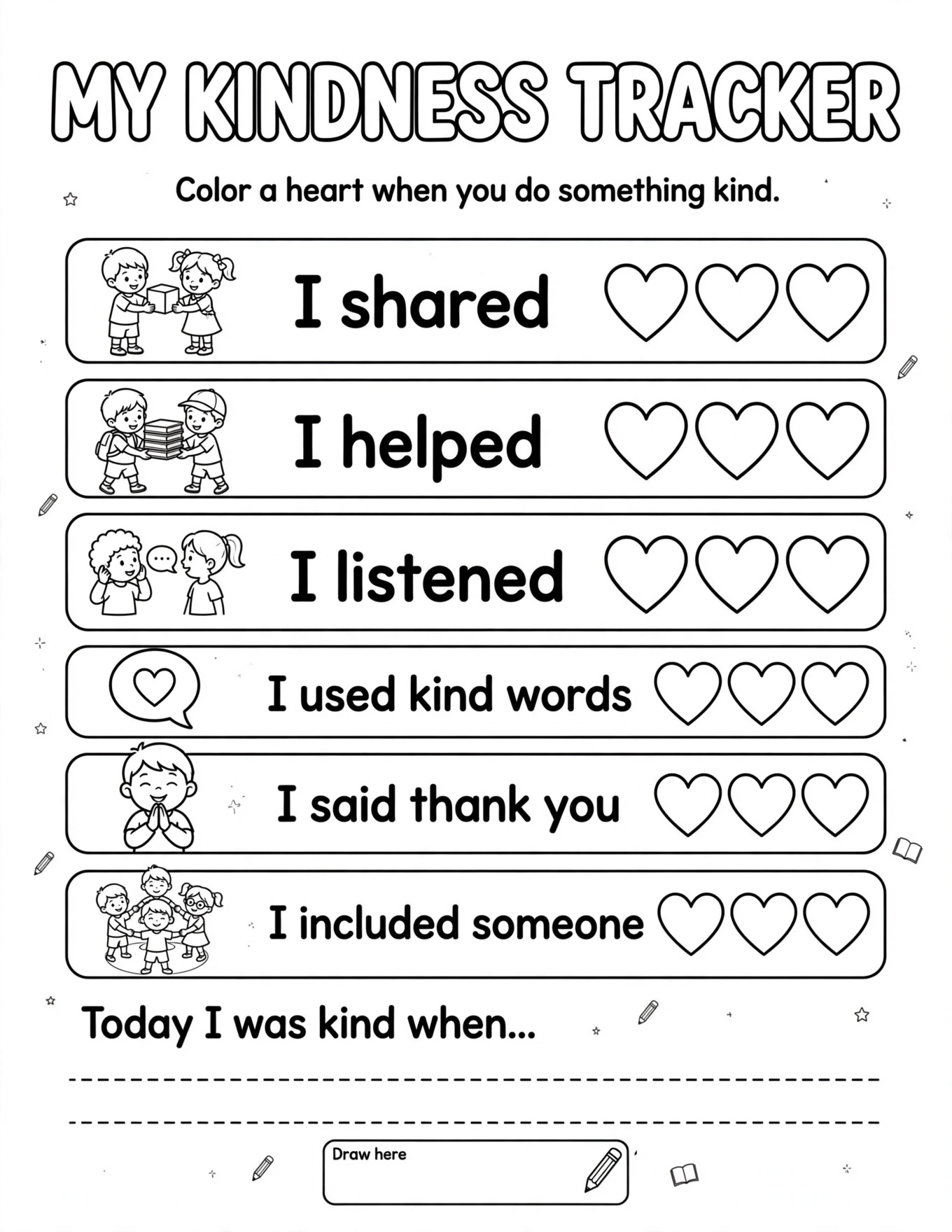 MY KINDNESS TRACKER
