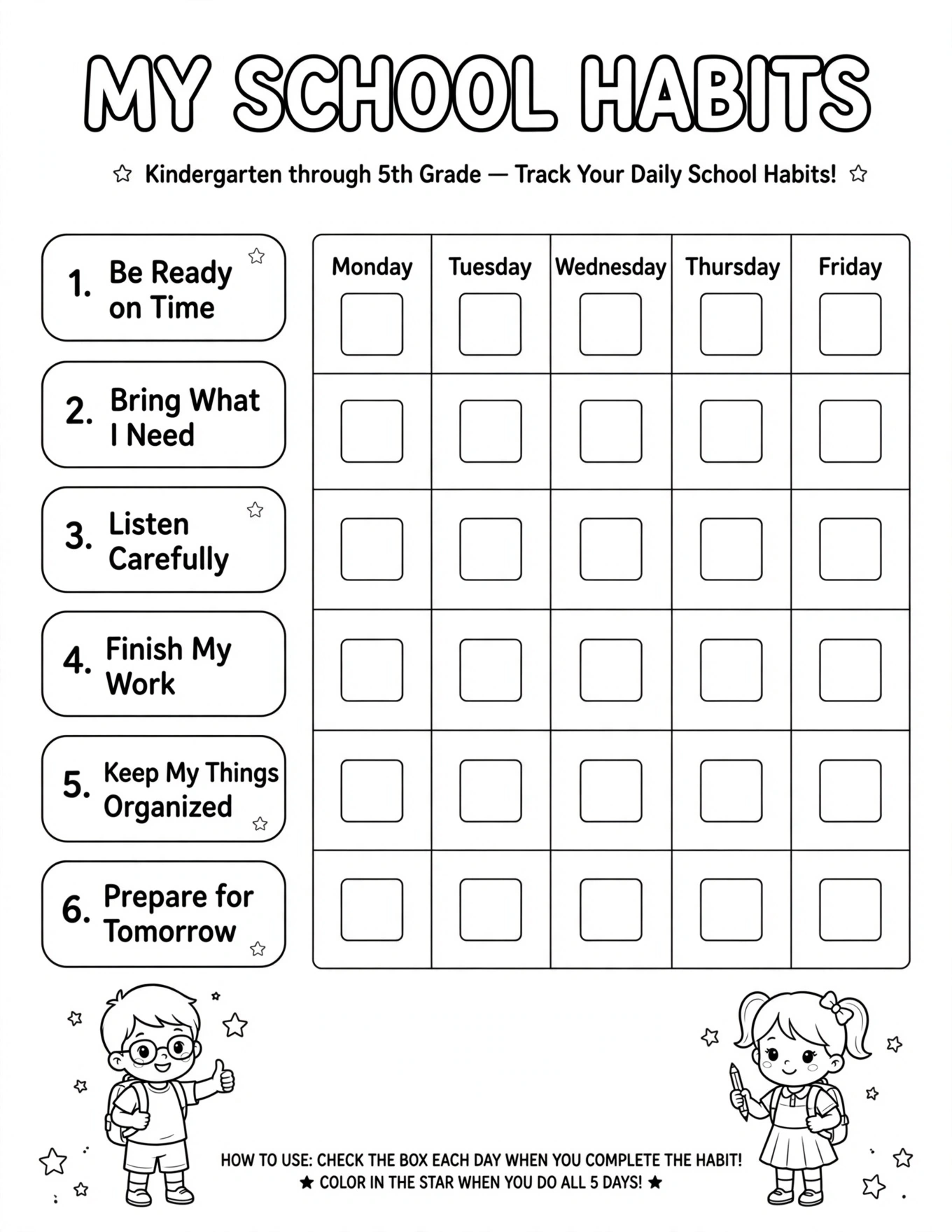 My School Year Planner - HOMEWORK PLANNER
