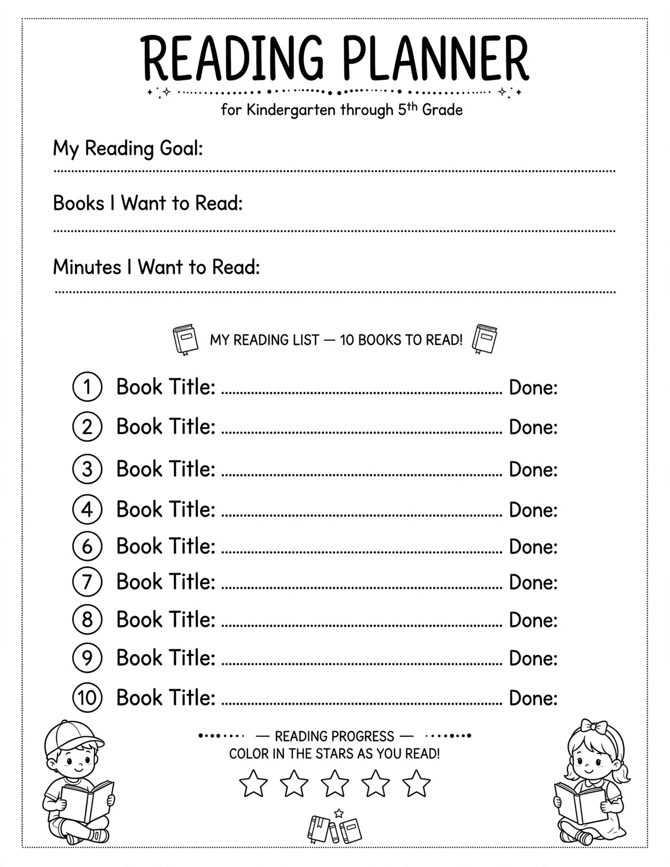 My School Year Planner - MY ATTENDANCE TRACKER