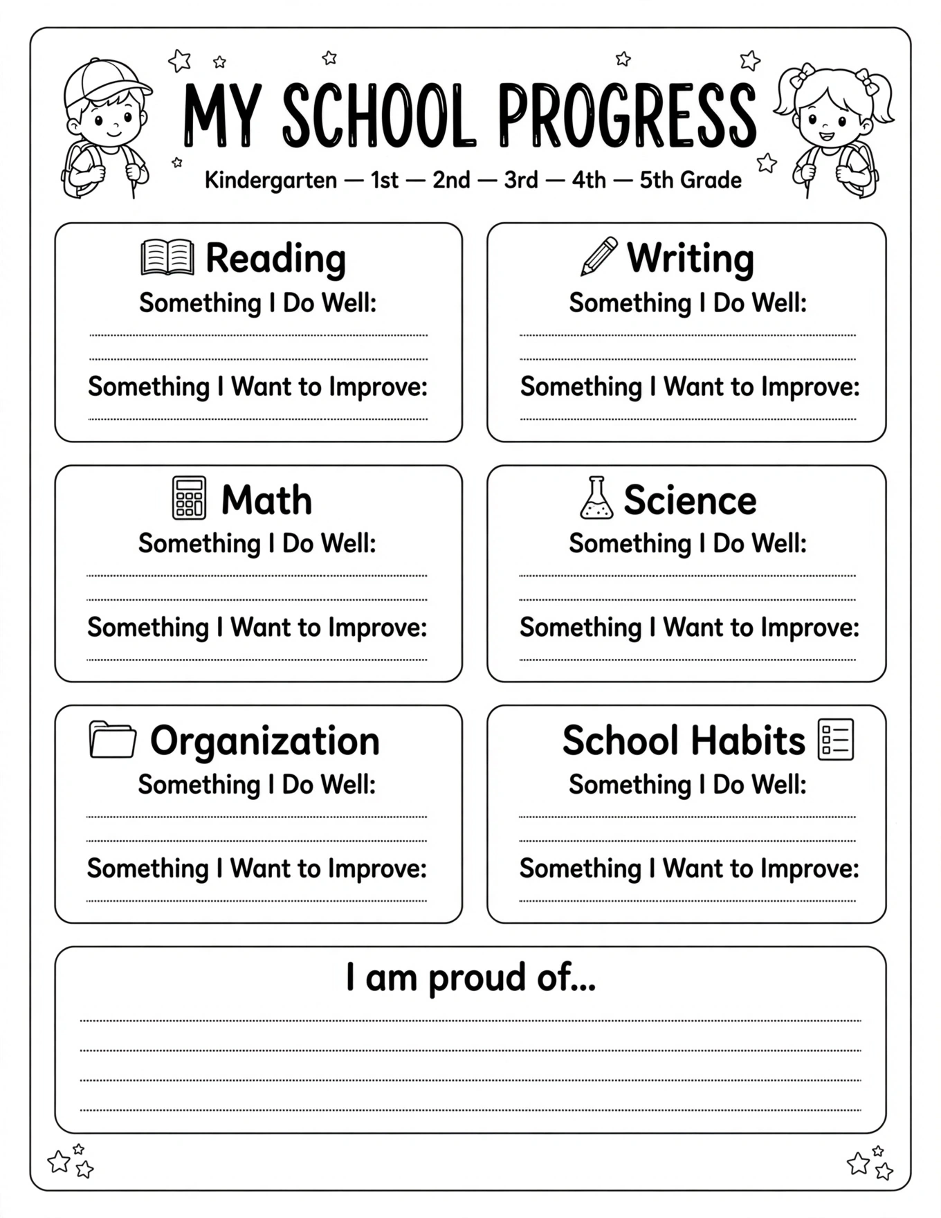 My School Year Planner - MY SCHOOL PROGRESS
