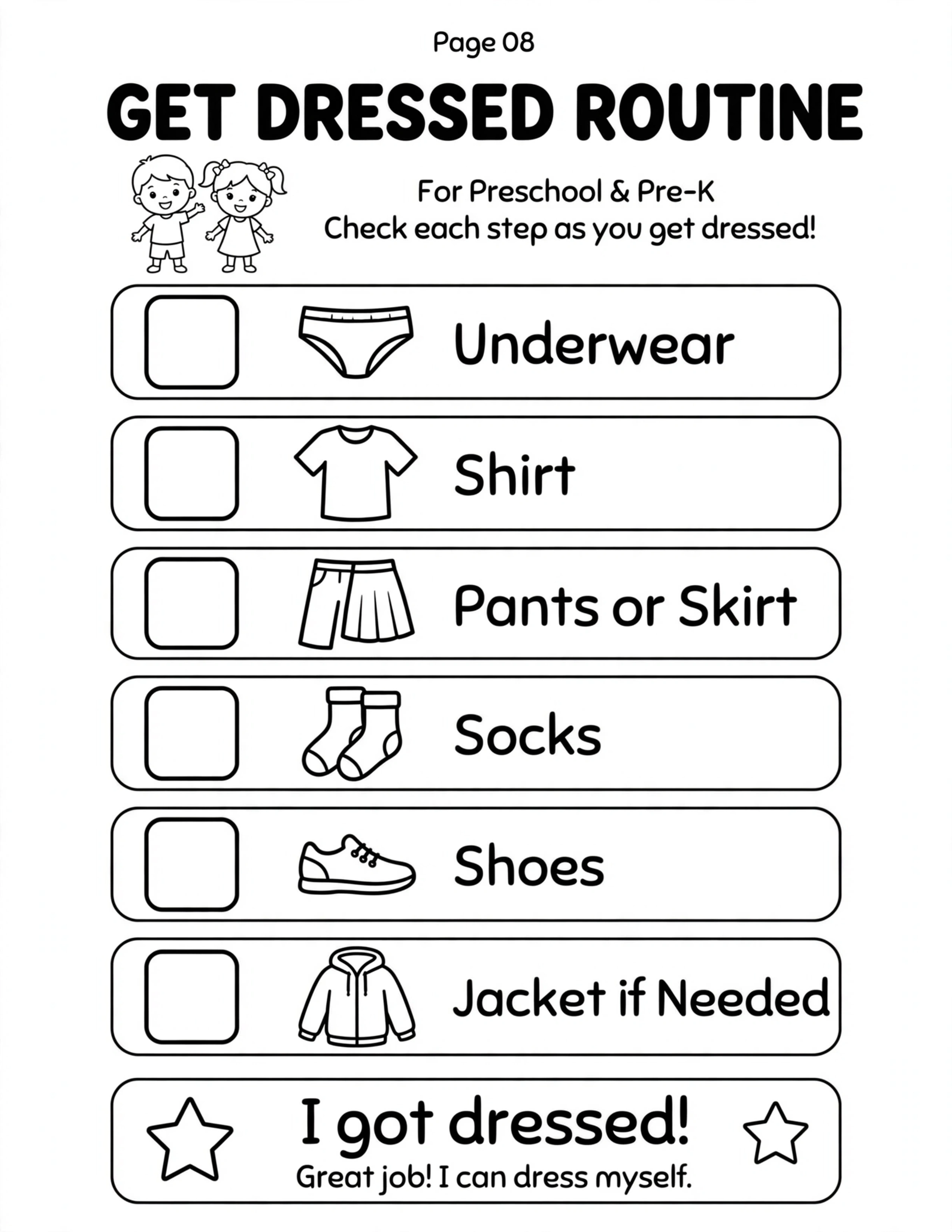 Preschool Routine Planner - MY ROUTINE PLANNER