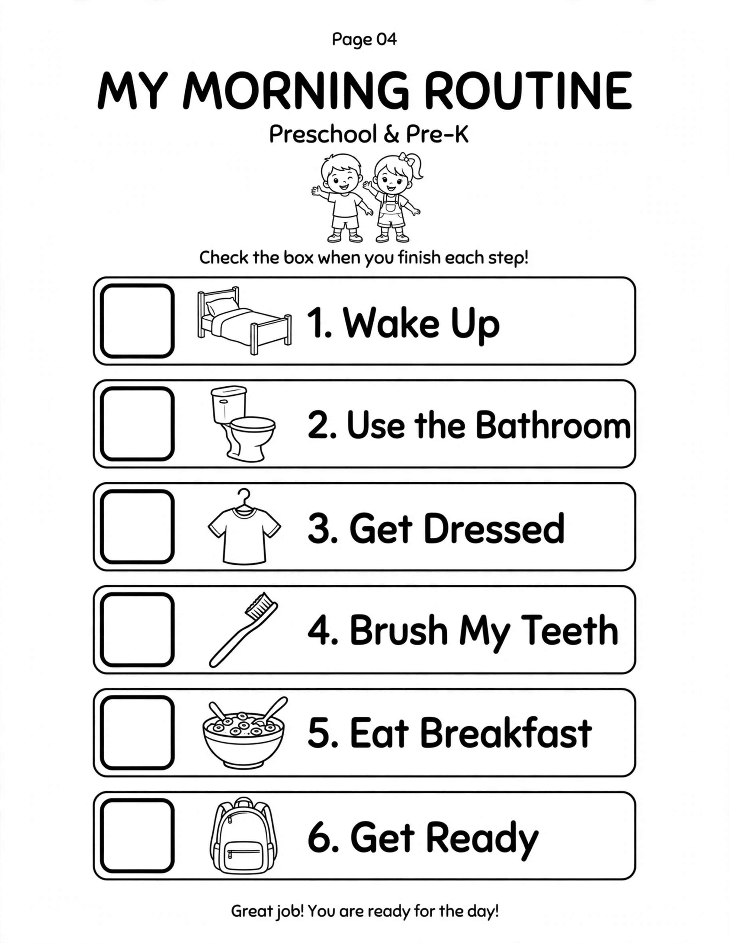 Preschool Routine Planner - THIS ROUTINE PLANNER BELONGS TO