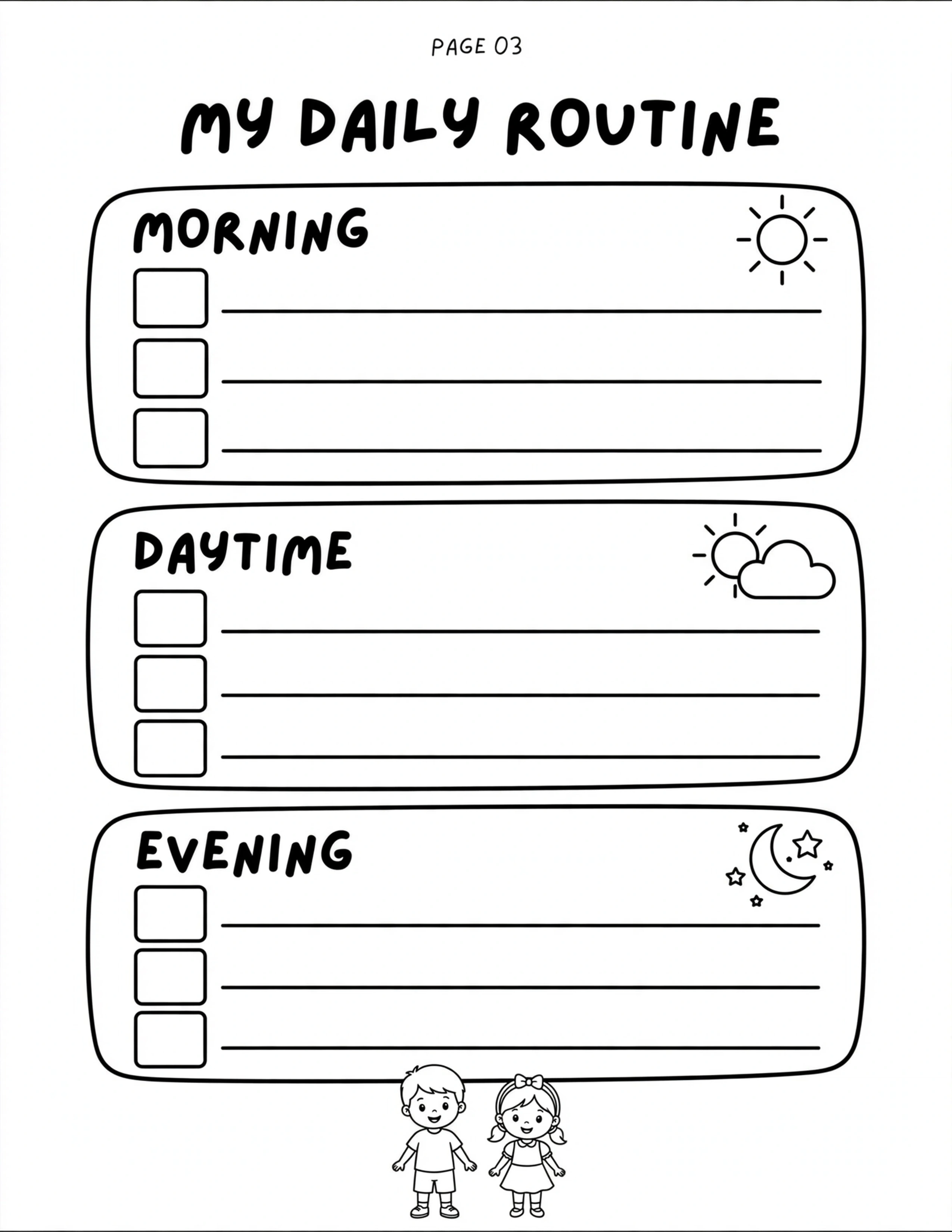 Preschool Routine Planner - SNACK TIME ROUTINE