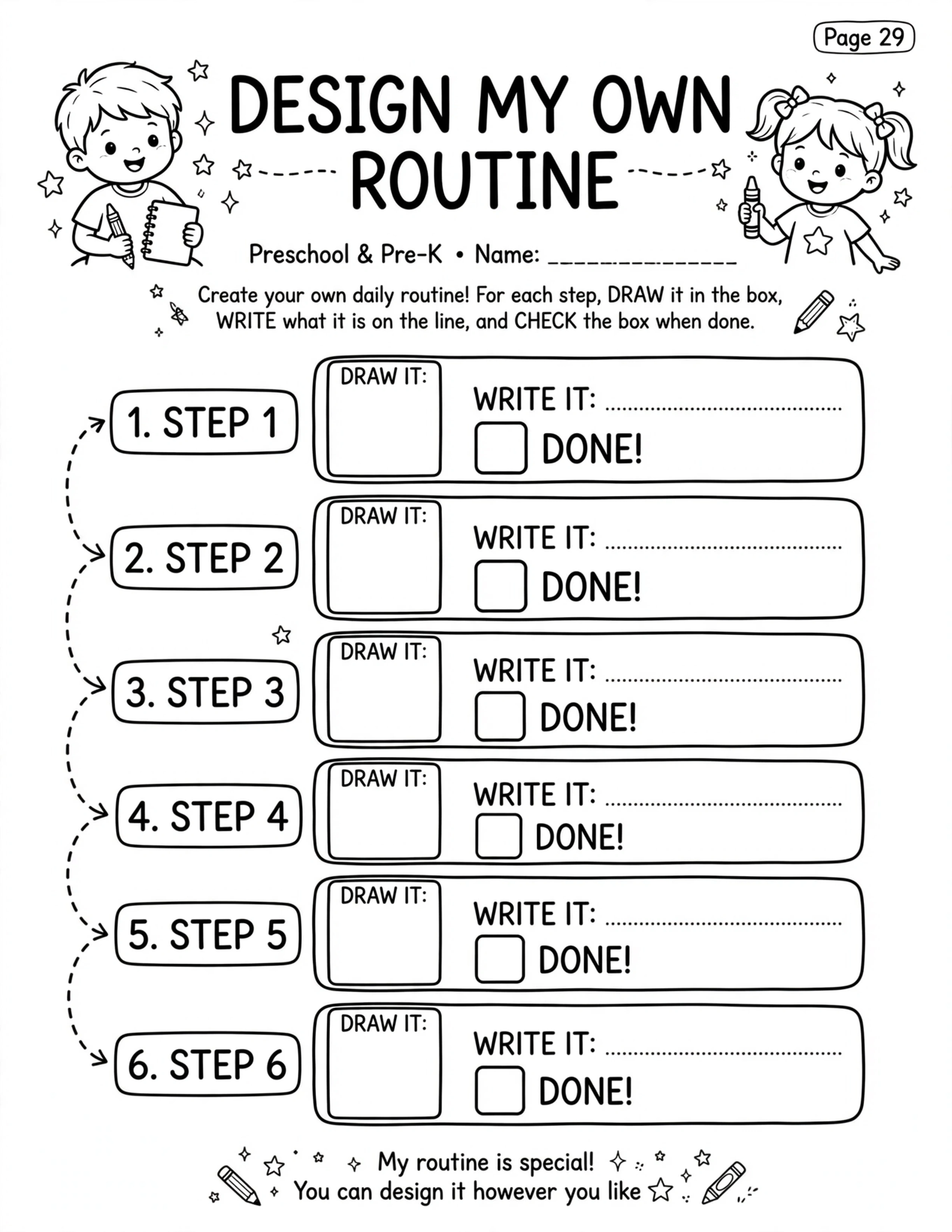 Preschool Routine Planner - WHAT COMES NEXT?