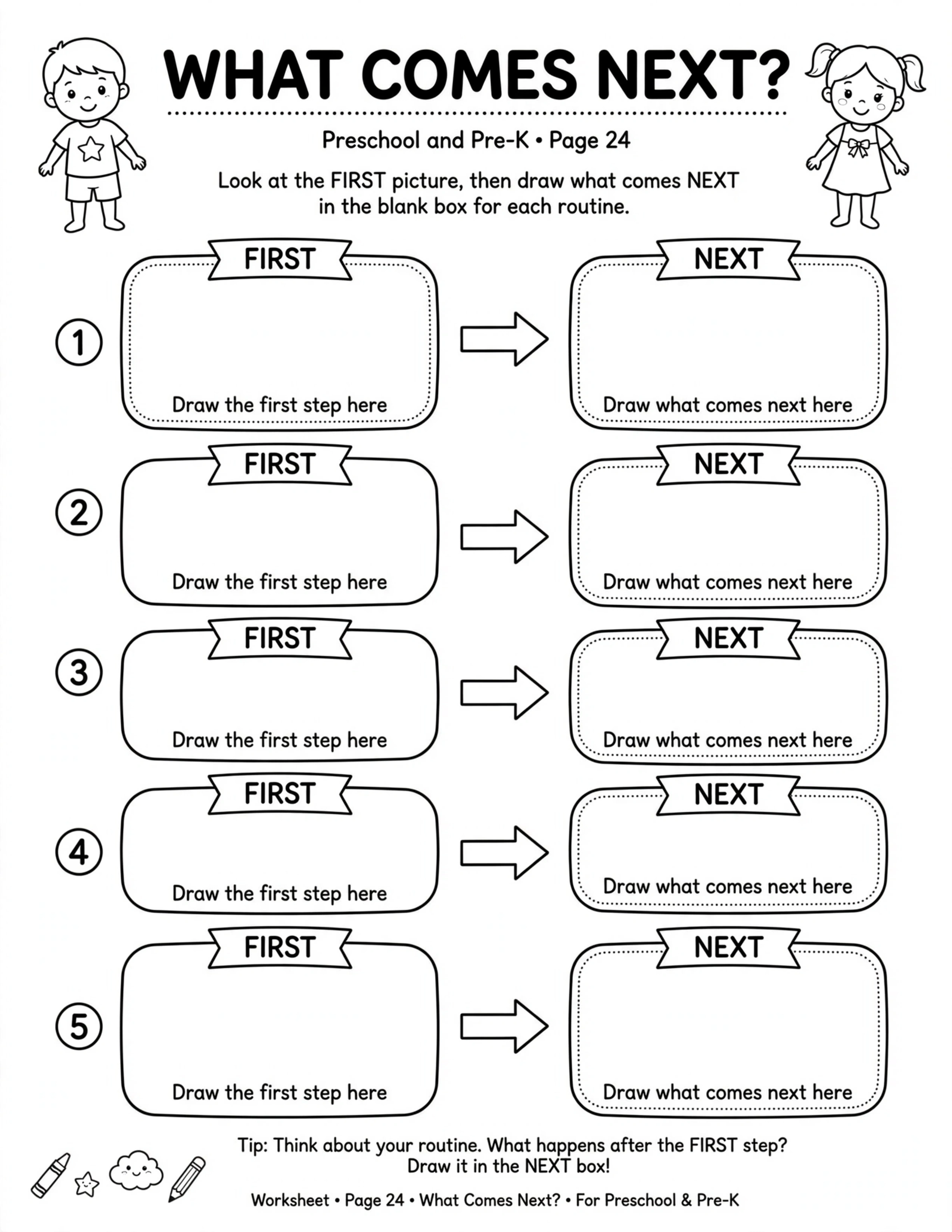 Preschool Routine Planner - I CAN DO IT MYSELF!