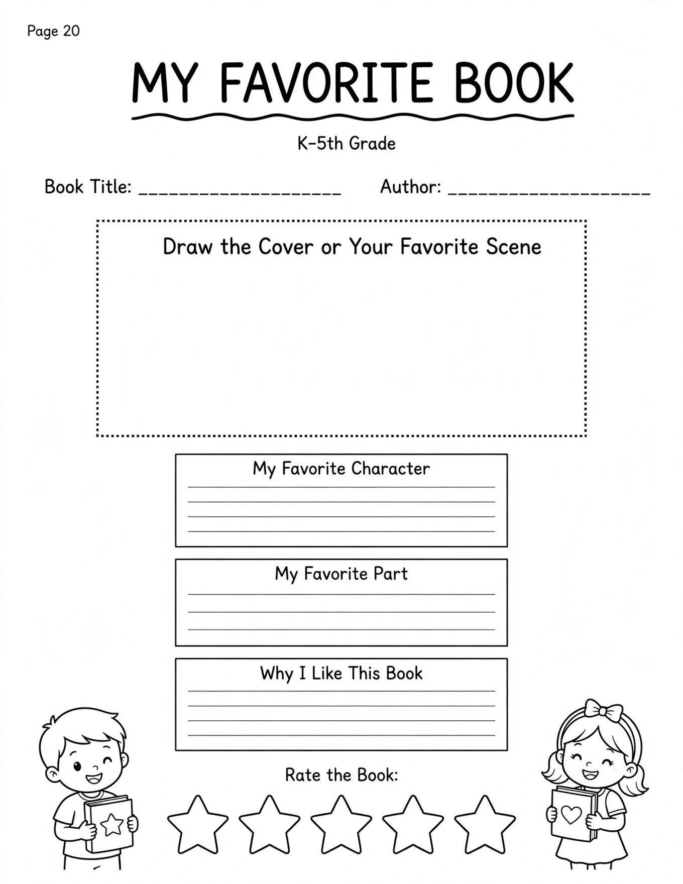 Reading Log For Kids - BOOK TRACKER