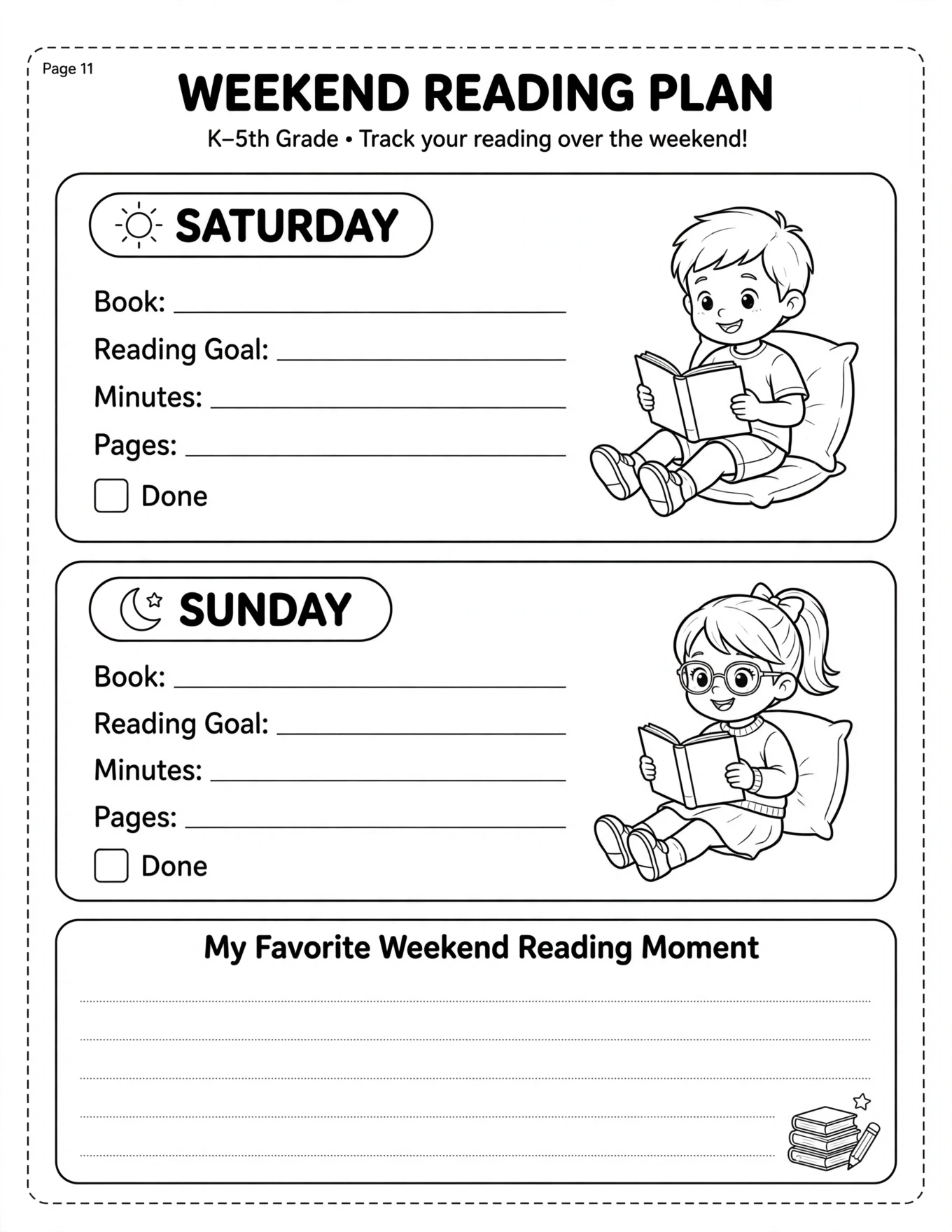 Reading Planner For Kids - BOOKS I HAVE READ