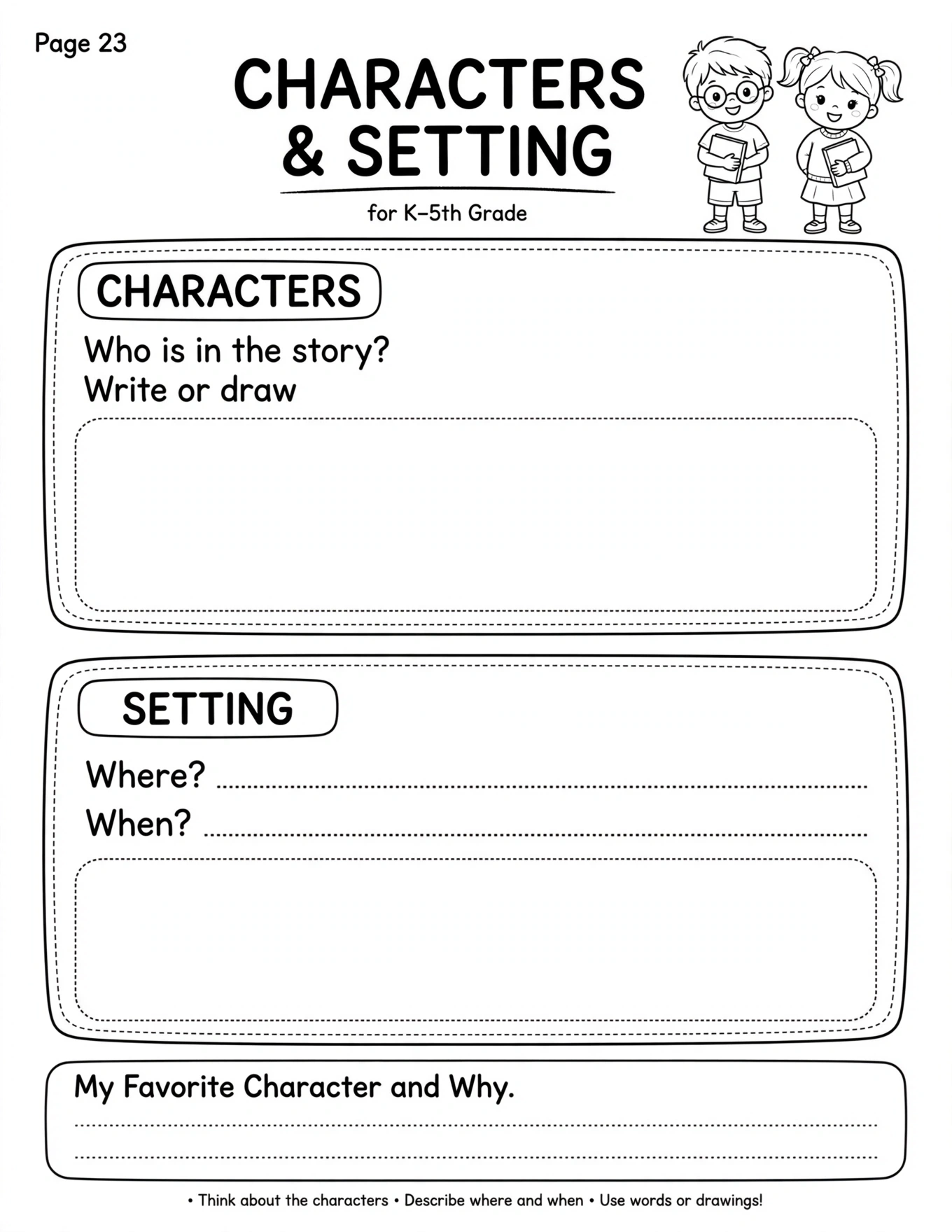 Reading Planner For Kids - HOW DID I DO?
