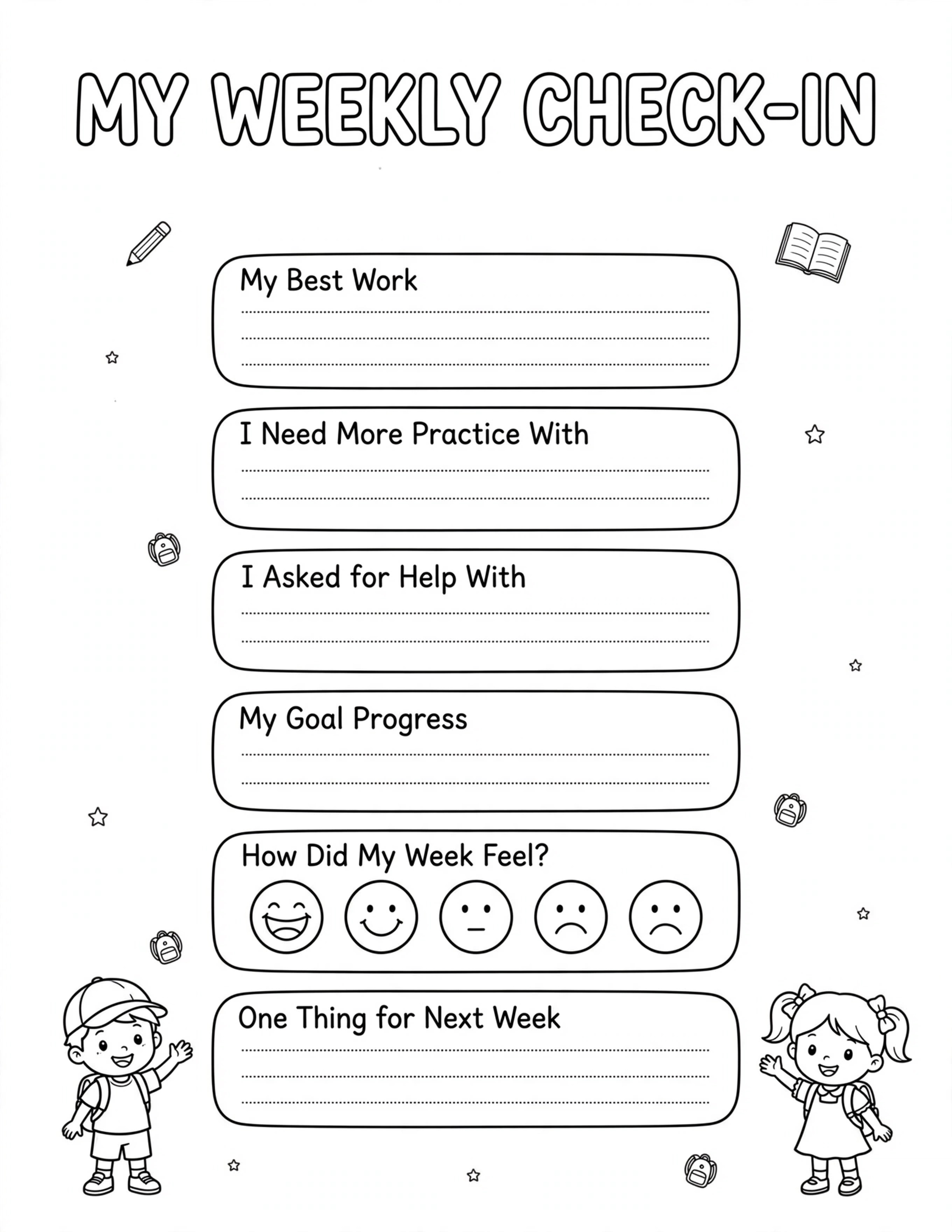 ELEMENTARY STUDENT MY WEEKLY CHECK-IN